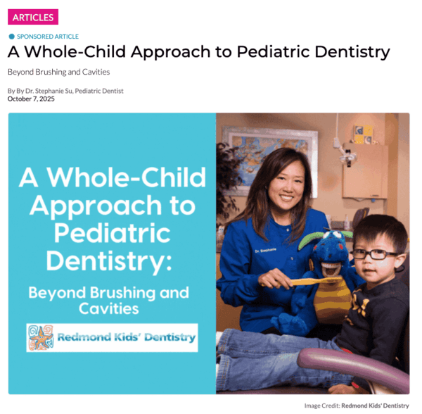 Sponsored Article from Redmond Kids Dentistry 